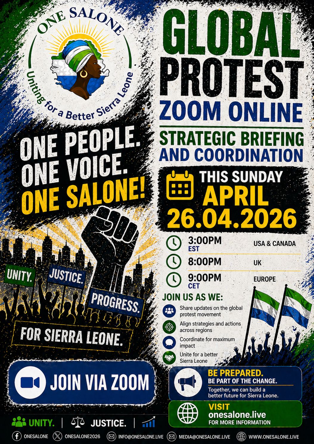 Global Protest-Zoom Online